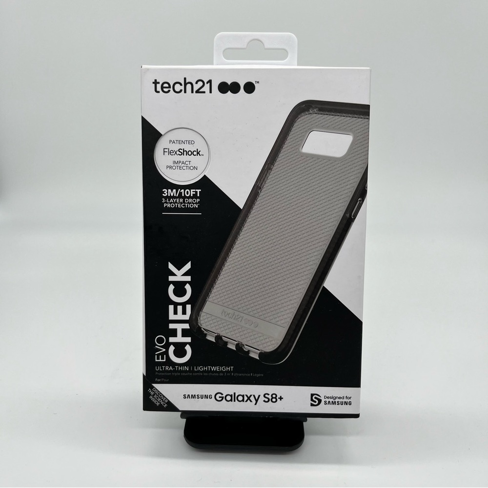 Tech21 Samsung Galaxy S8+ Plus Case Protector Black Ultra Thin Lightweight - Picture 1 of 2